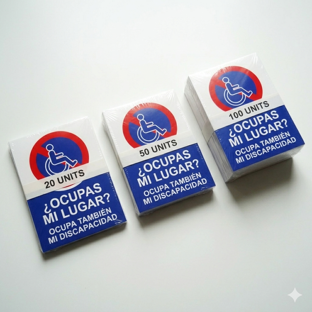 Lotes de pegatinas de estacionamiento prohibido de 20, 50 y 100 unidades disponibles en Estacionamiento Prohibido